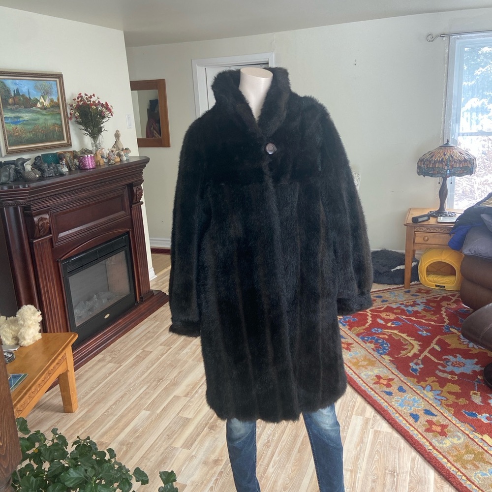 Prince Black Faux Fur Garment